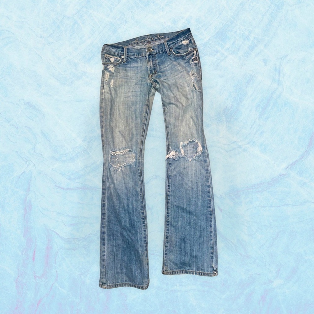 Abercrombie & Fitch Destroyed Flare Jeans